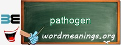 WordMeaning blackboard for pathogen